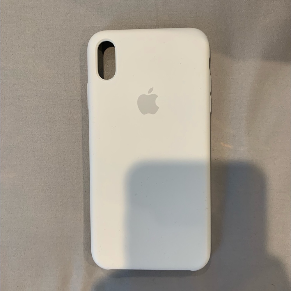 Iphone XS Max White Silicone Apple Case